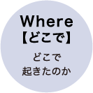 Where【どこで】どこで起きたのか
